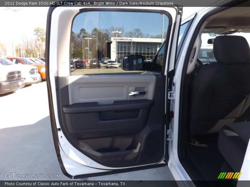 Bright White / Dark Slate/Medium Graystone 2012 Dodge Ram 3500 HD SLT Crew Cab 4x4