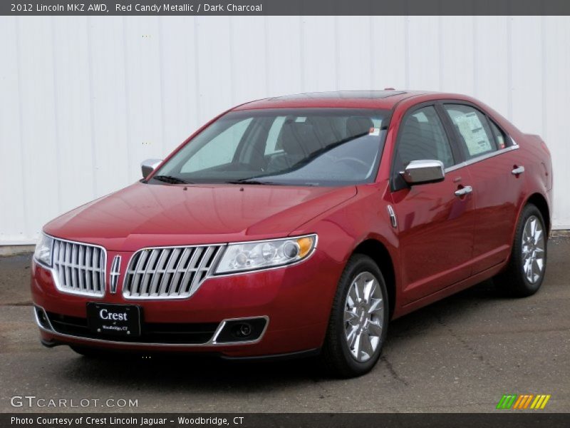 Red Candy Metallic / Dark Charcoal 2012 Lincoln MKZ AWD