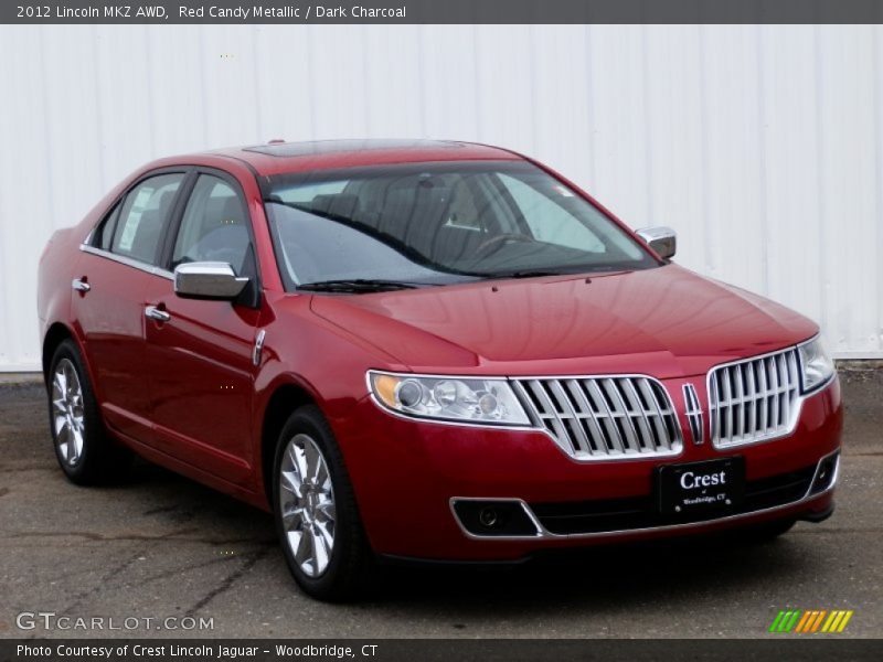 Red Candy Metallic / Dark Charcoal 2012 Lincoln MKZ AWD