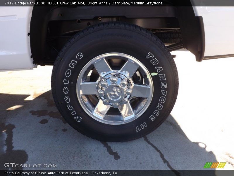 Bright White / Dark Slate/Medium Graystone 2012 Dodge Ram 3500 HD SLT Crew Cab 4x4