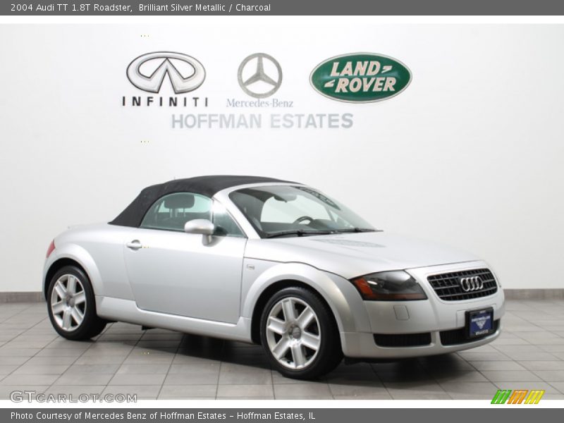 Brilliant Silver Metallic / Charcoal 2004 Audi TT 1.8T Roadster