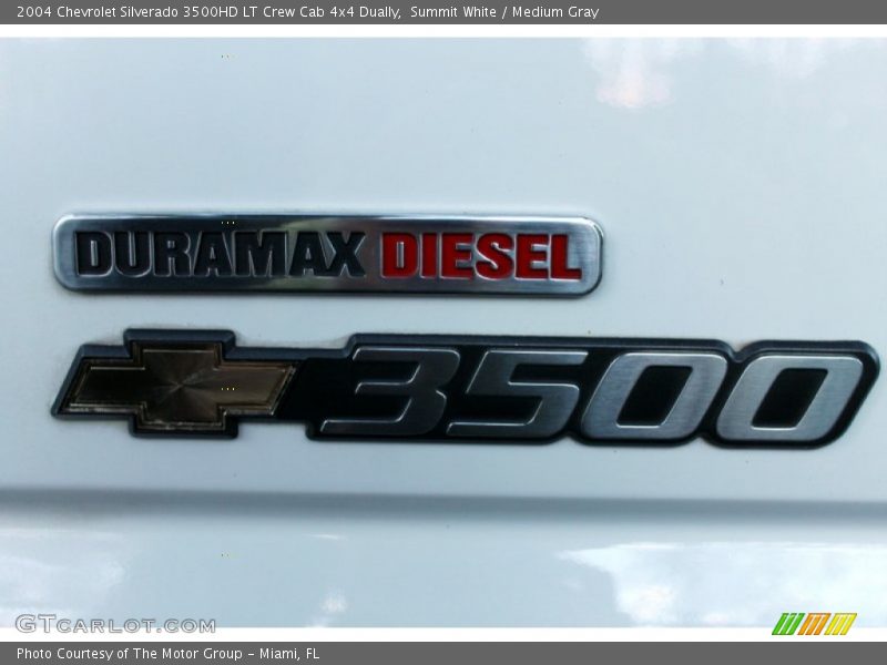 Summit White / Medium Gray 2004 Chevrolet Silverado 3500HD LT Crew Cab 4x4 Dually