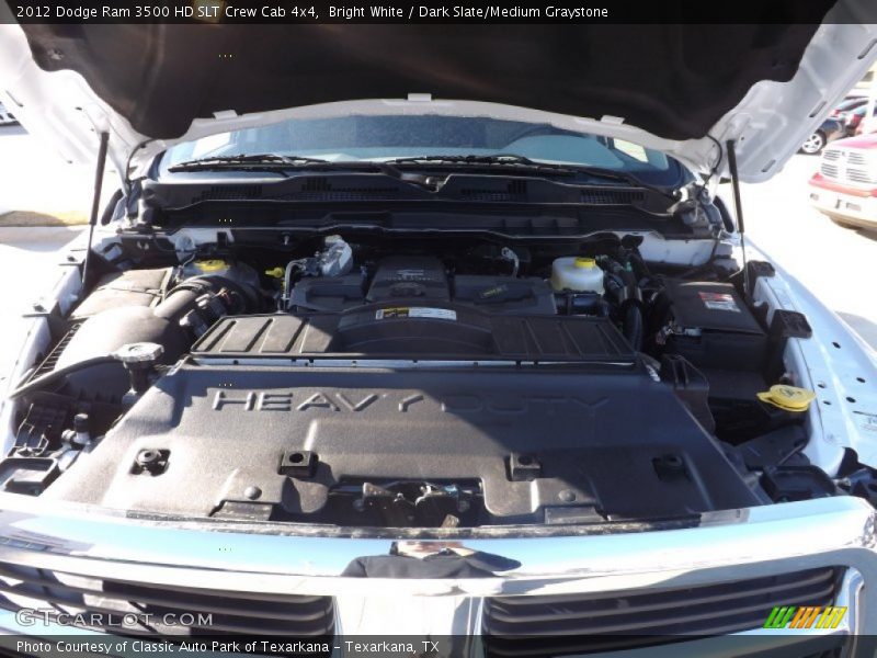 Bright White / Dark Slate/Medium Graystone 2012 Dodge Ram 3500 HD SLT Crew Cab 4x4
