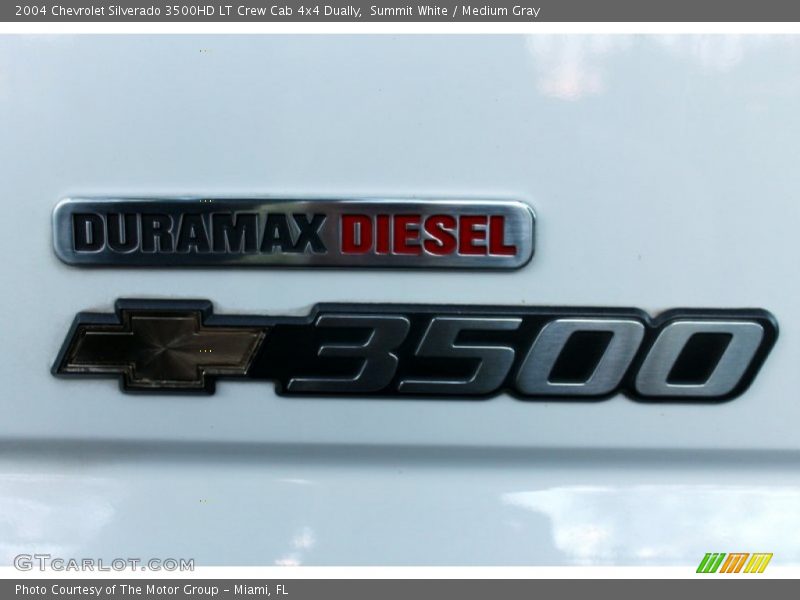 Summit White / Medium Gray 2004 Chevrolet Silverado 3500HD LT Crew Cab 4x4 Dually