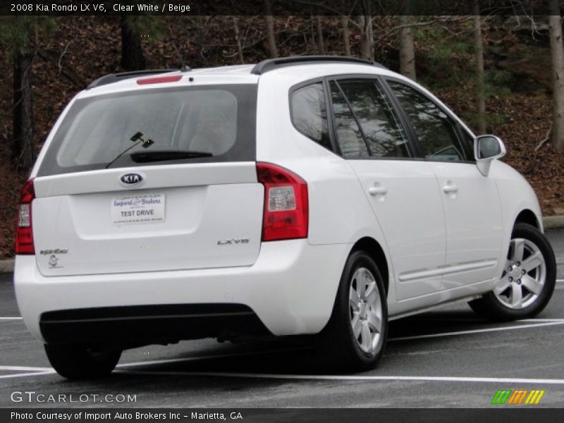 Clear White / Beige 2008 Kia Rondo LX V6