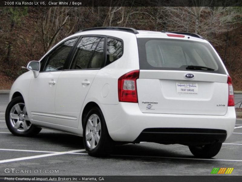 Clear White / Beige 2008 Kia Rondo LX V6
