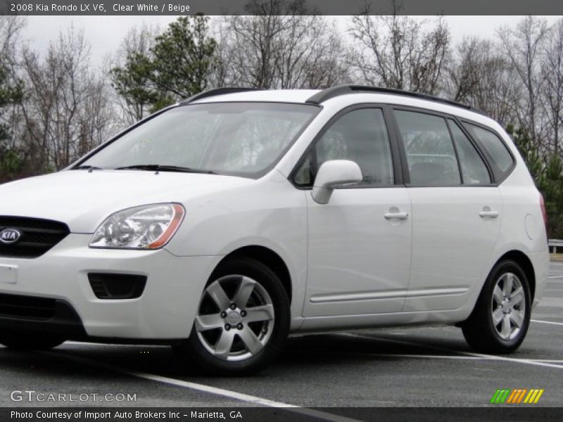 Clear White / Beige 2008 Kia Rondo LX V6