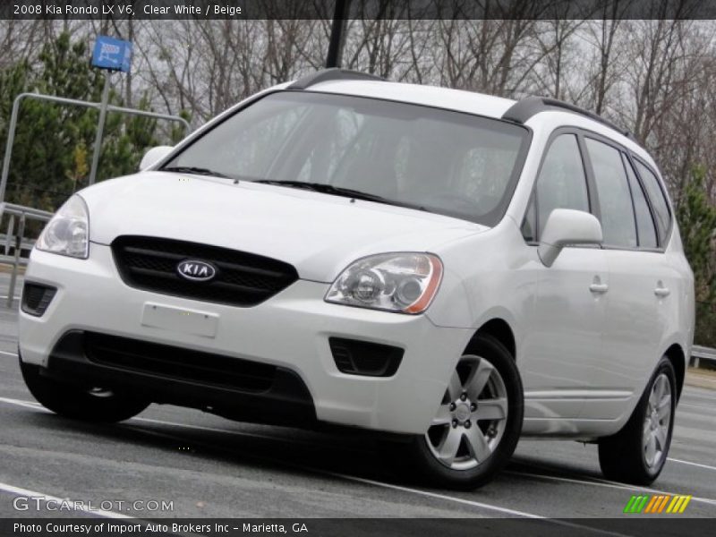 Clear White / Beige 2008 Kia Rondo LX V6