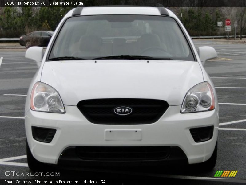 Clear White / Beige 2008 Kia Rondo LX V6