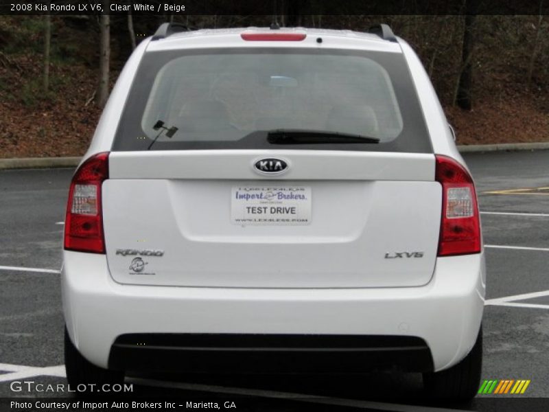 Clear White / Beige 2008 Kia Rondo LX V6