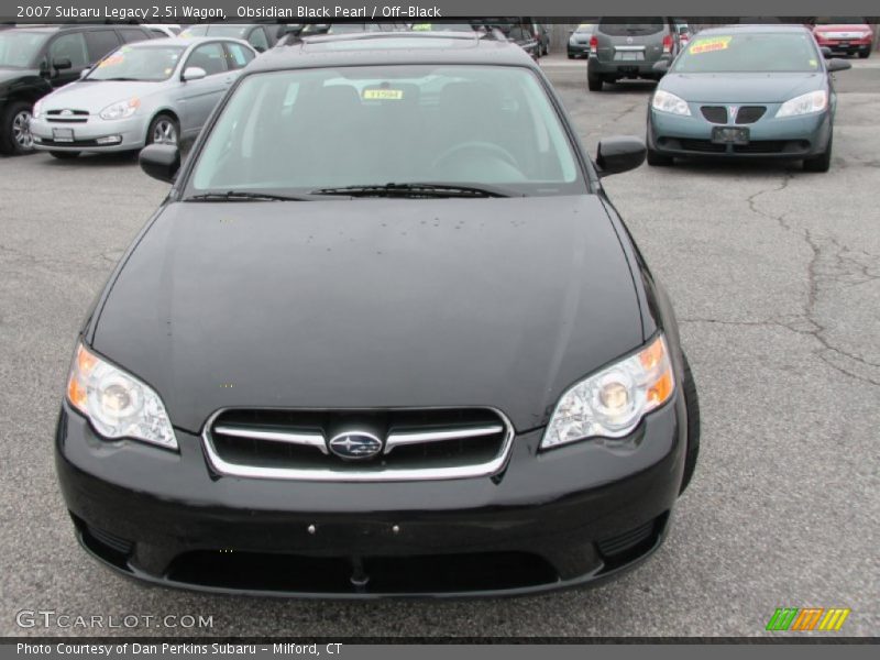 Obsidian Black Pearl / Off-Black 2007 Subaru Legacy 2.5i Wagon