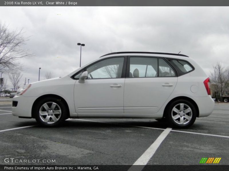Clear White / Beige 2008 Kia Rondo LX V6