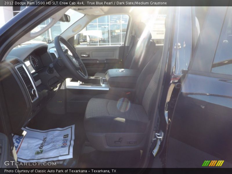 True Blue Pearl / Dark Slate/Medium Graystone 2012 Dodge Ram 3500 HD SLT Crew Cab 4x4