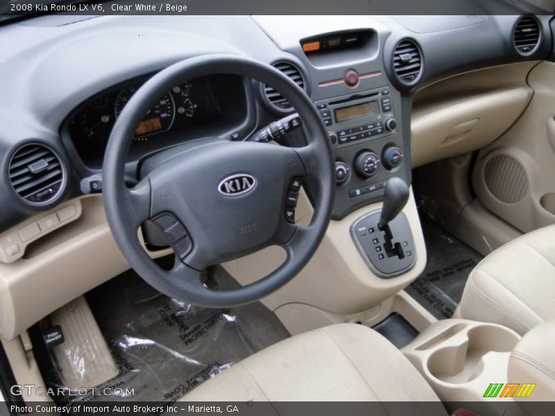 Clear White / Beige 2008 Kia Rondo LX V6