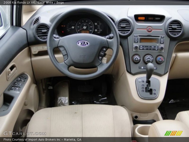 Clear White / Beige 2008 Kia Rondo LX V6