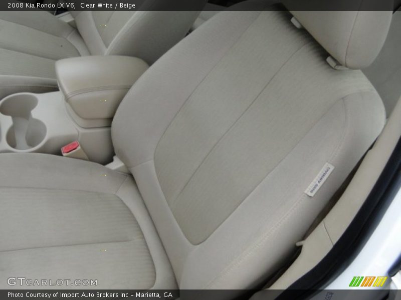Clear White / Beige 2008 Kia Rondo LX V6