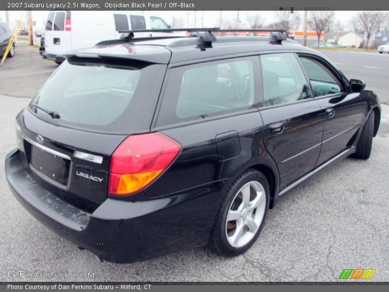 Obsidian Black Pearl / Off-Black 2007 Subaru Legacy 2.5i Wagon