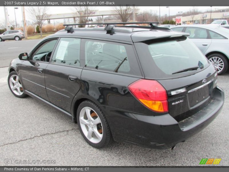 Obsidian Black Pearl / Off-Black 2007 Subaru Legacy 2.5i Wagon
