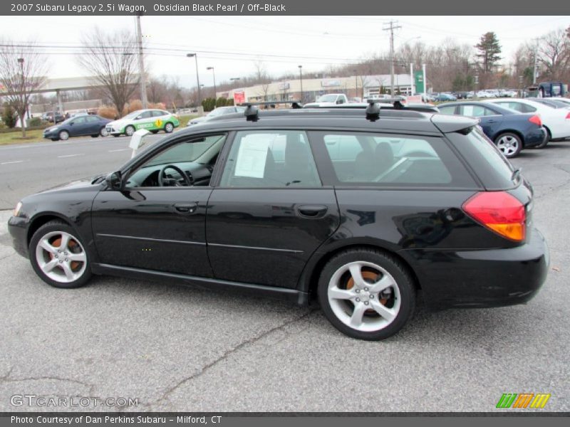 Obsidian Black Pearl / Off-Black 2007 Subaru Legacy 2.5i Wagon