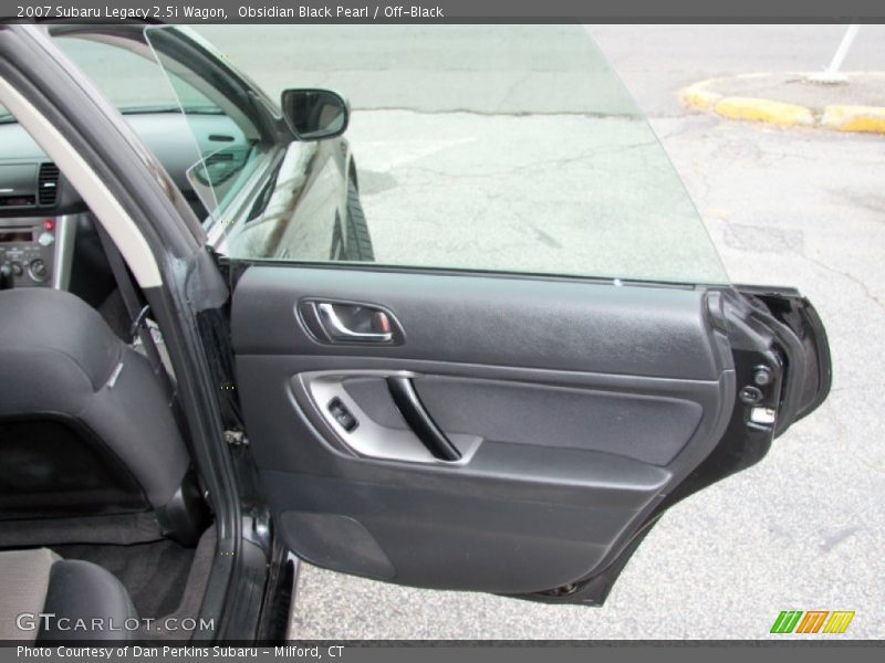 Obsidian Black Pearl / Off-Black 2007 Subaru Legacy 2.5i Wagon