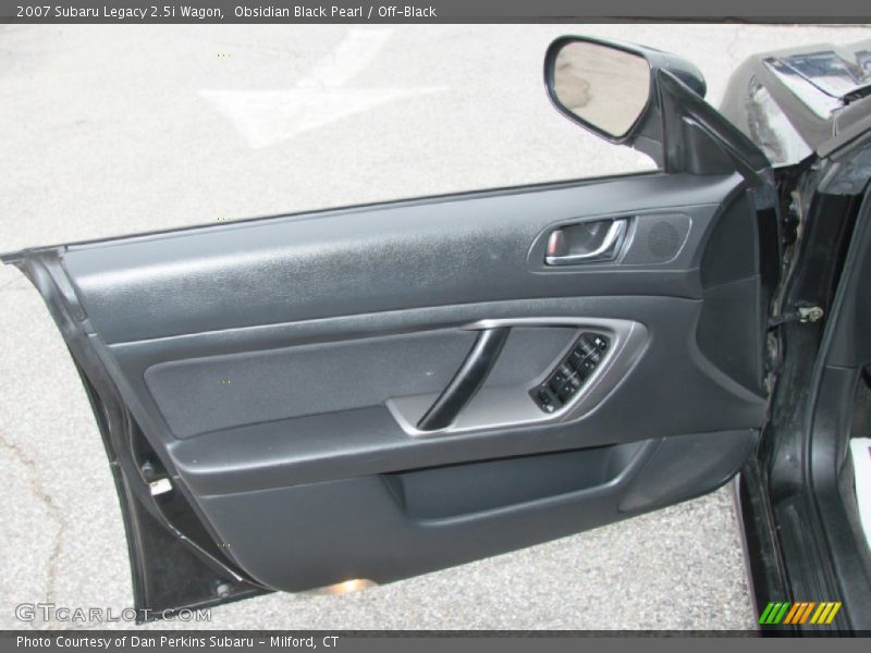 Obsidian Black Pearl / Off-Black 2007 Subaru Legacy 2.5i Wagon