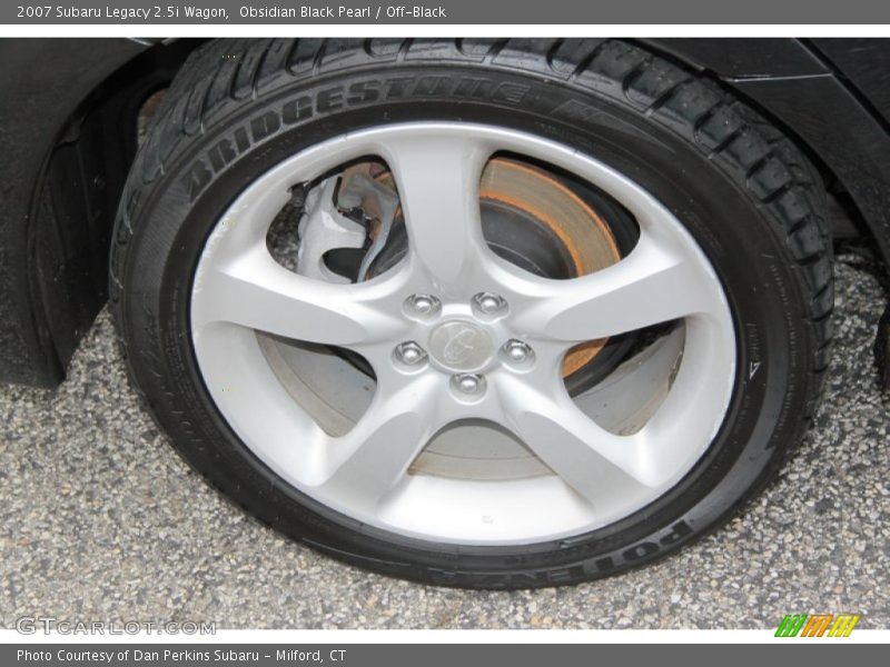 Obsidian Black Pearl / Off-Black 2007 Subaru Legacy 2.5i Wagon
