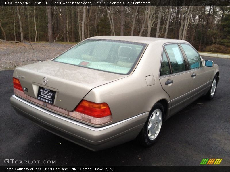 Smoke Silver Metallic / Parchment 1996 Mercedes-Benz S 320 Short Wheelbase Sedan