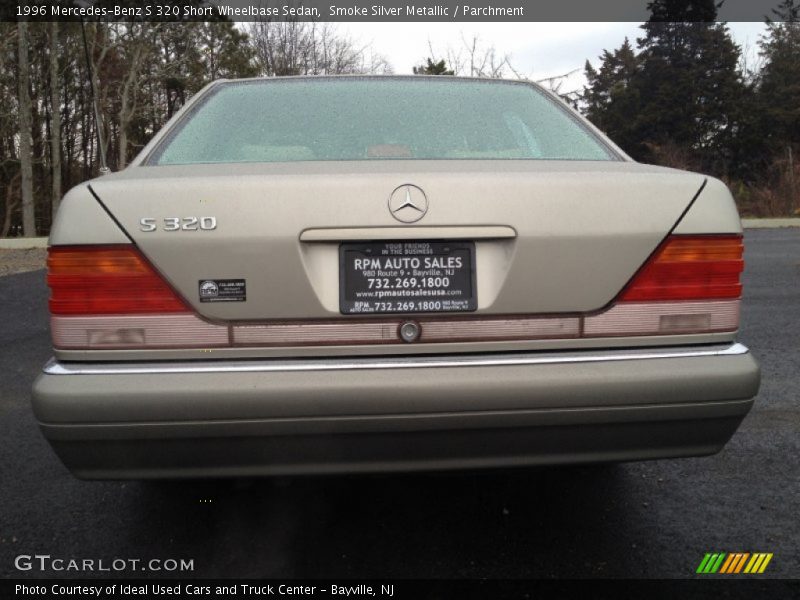 Smoke Silver Metallic / Parchment 1996 Mercedes-Benz S 320 Short Wheelbase Sedan