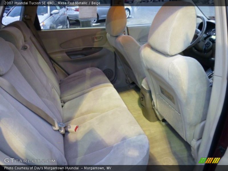 Mesa Red Metallic / Beige 2007 Hyundai Tucson SE 4WD