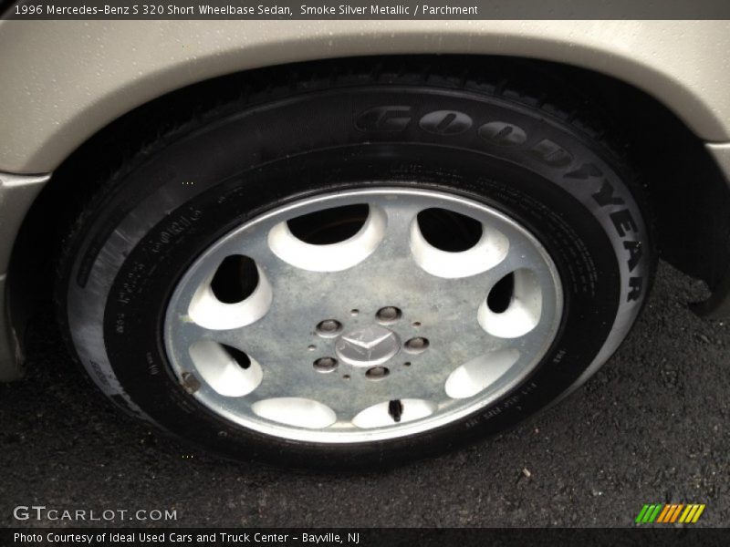 Smoke Silver Metallic / Parchment 1996 Mercedes-Benz S 320 Short Wheelbase Sedan