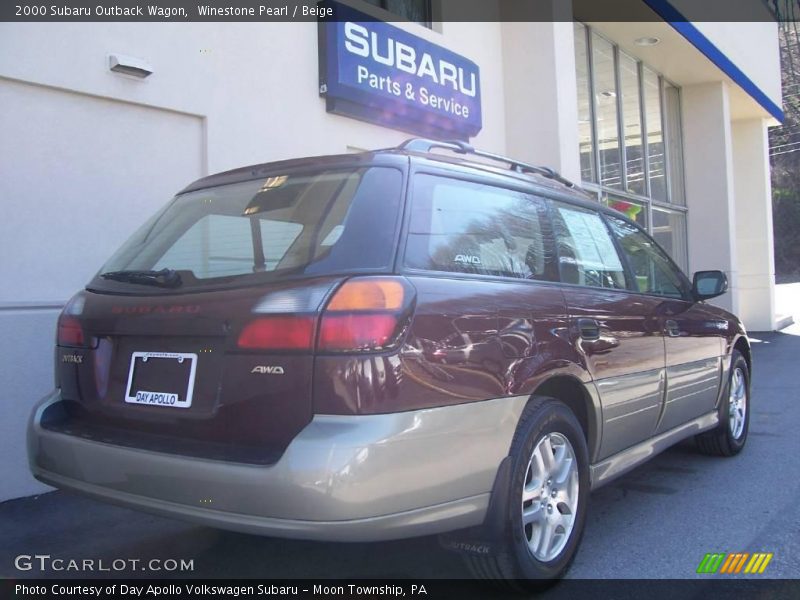 Winestone Pearl / Beige 2000 Subaru Outback Wagon