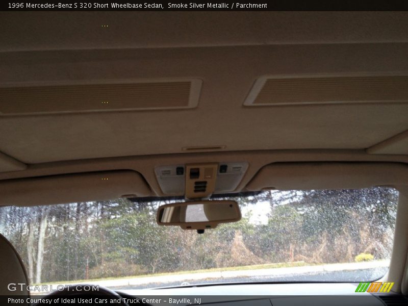 Smoke Silver Metallic / Parchment 1996 Mercedes-Benz S 320 Short Wheelbase Sedan