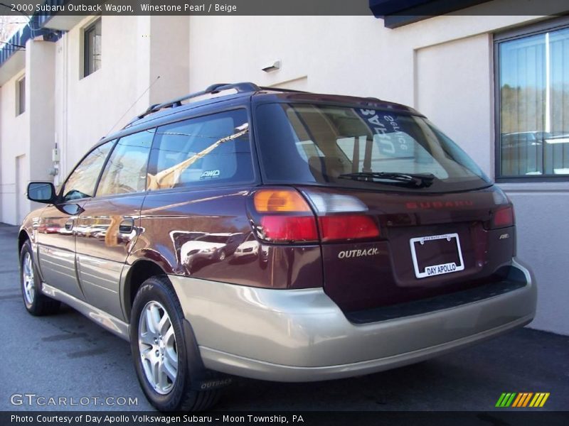 Winestone Pearl / Beige 2000 Subaru Outback Wagon