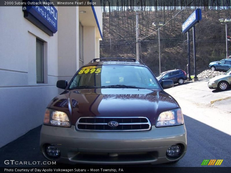 Winestone Pearl / Beige 2000 Subaru Outback Wagon