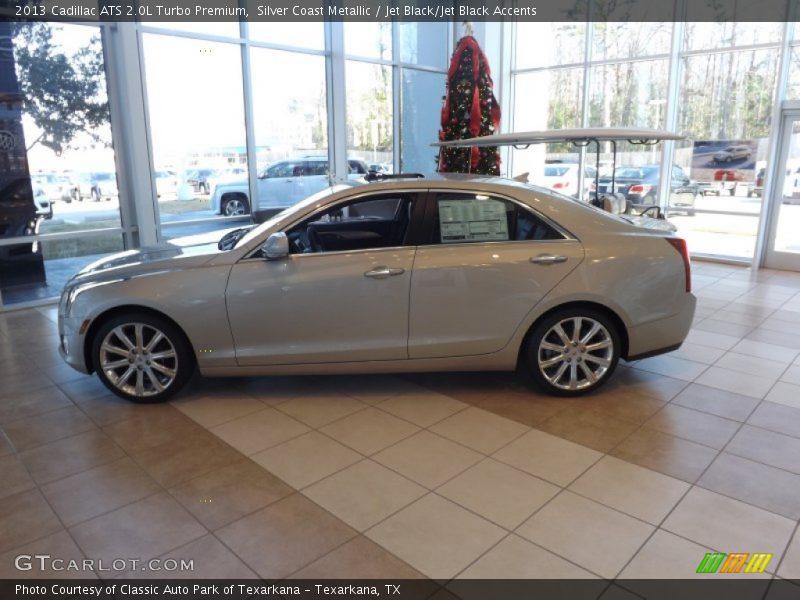 Silver Coast Metallic / Jet Black/Jet Black Accents 2013 Cadillac ATS 2.0L Turbo Premium