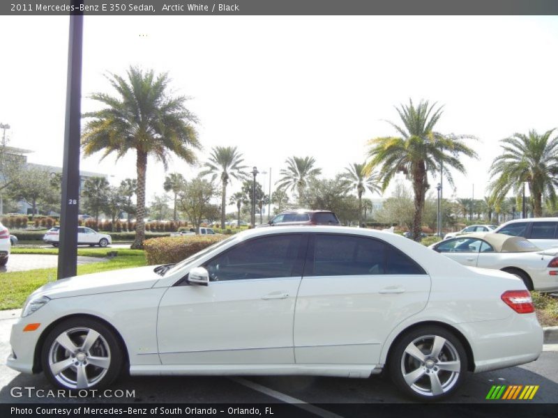 Arctic White / Black 2011 Mercedes-Benz E 350 Sedan