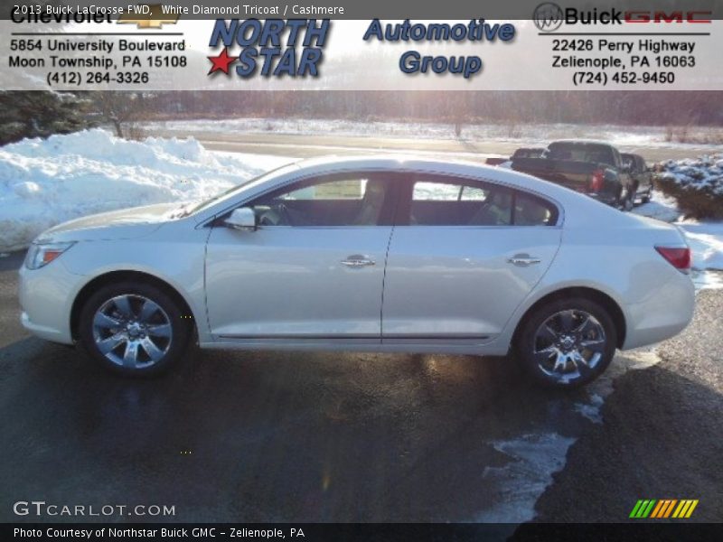 White Diamond Tricoat / Cashmere 2013 Buick LaCrosse FWD