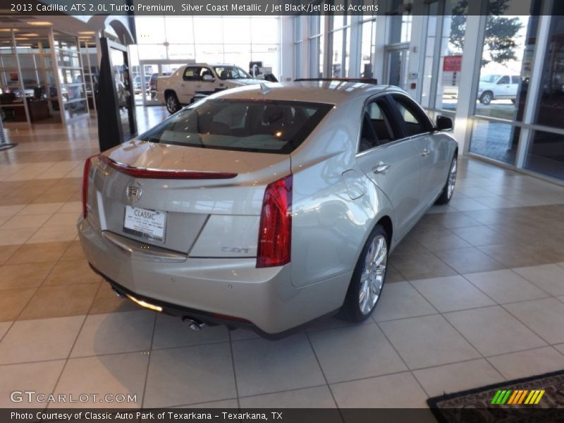 Silver Coast Metallic / Jet Black/Jet Black Accents 2013 Cadillac ATS 2.0L Turbo Premium