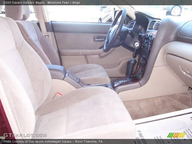 Winestone Pearl / Beige 2000 Subaru Outback Wagon