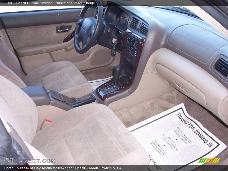 Winestone Pearl / Beige 2000 Subaru Outback Wagon