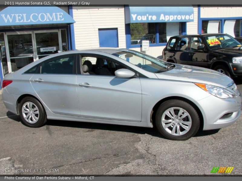 Radiant Silver / Gray 2011 Hyundai Sonata GLS