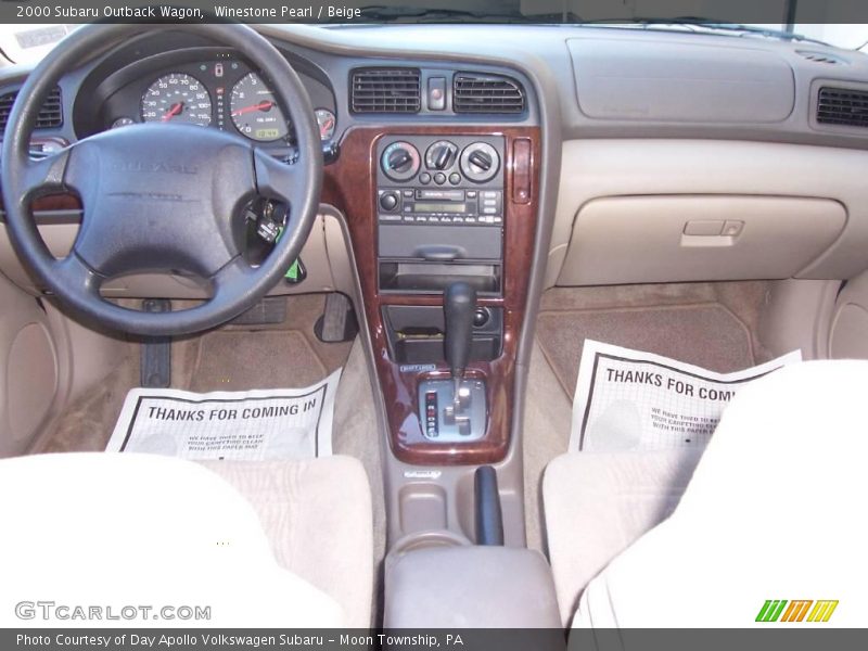Winestone Pearl / Beige 2000 Subaru Outback Wagon