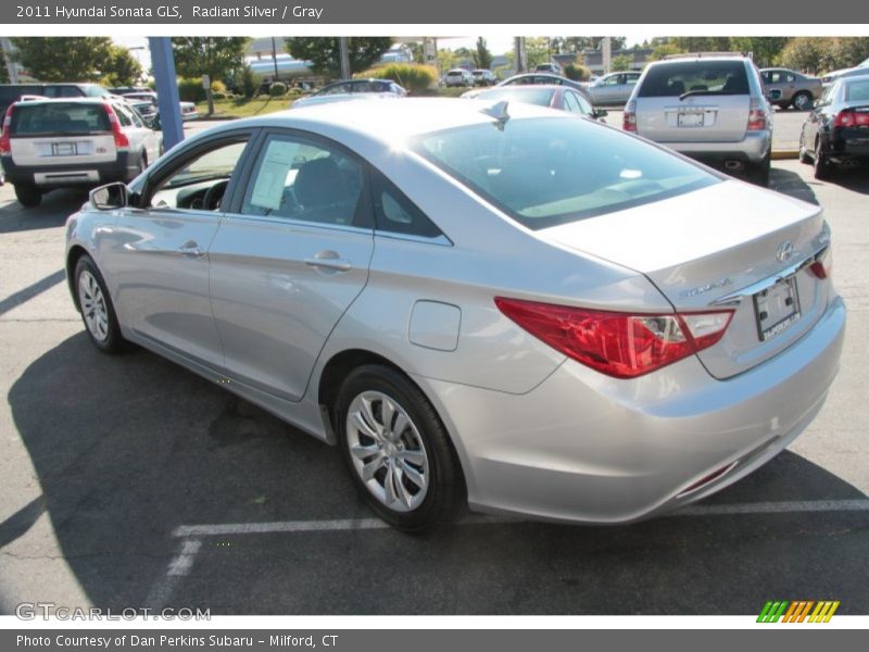 Radiant Silver / Gray 2011 Hyundai Sonata GLS