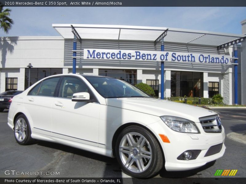 Arctic White / Almond/Mocha 2010 Mercedes-Benz C 350 Sport