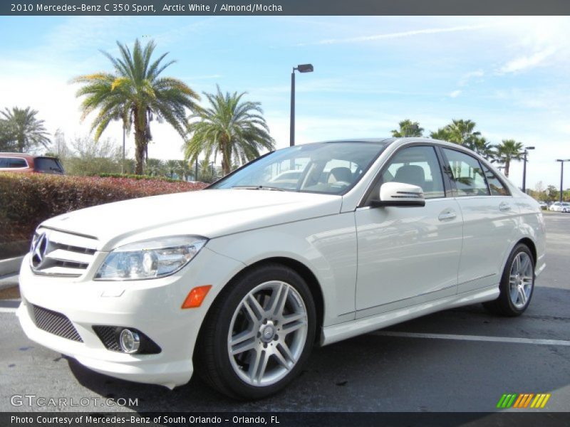 Arctic White / Almond/Mocha 2010 Mercedes-Benz C 350 Sport