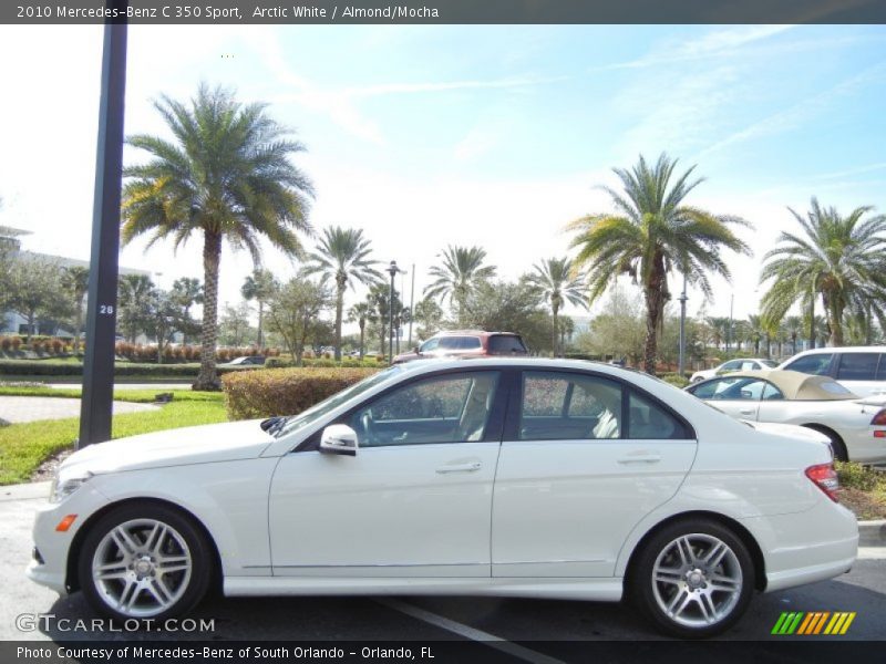Arctic White / Almond/Mocha 2010 Mercedes-Benz C 350 Sport