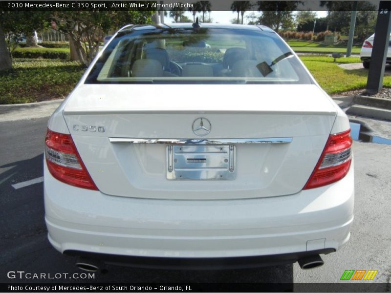 Arctic White / Almond/Mocha 2010 Mercedes-Benz C 350 Sport