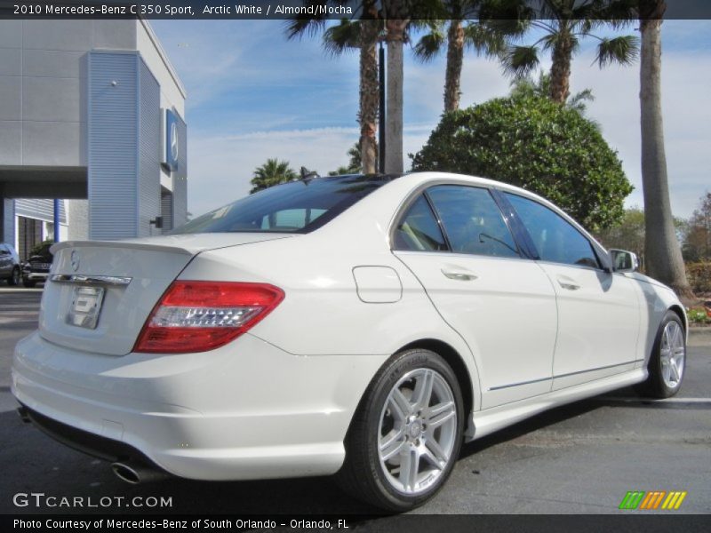 Arctic White / Almond/Mocha 2010 Mercedes-Benz C 350 Sport