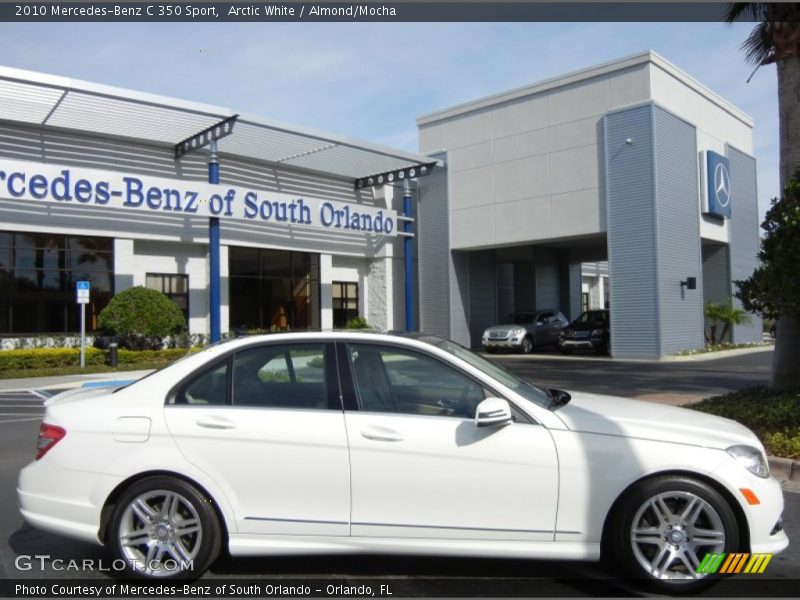 Arctic White / Almond/Mocha 2010 Mercedes-Benz C 350 Sport