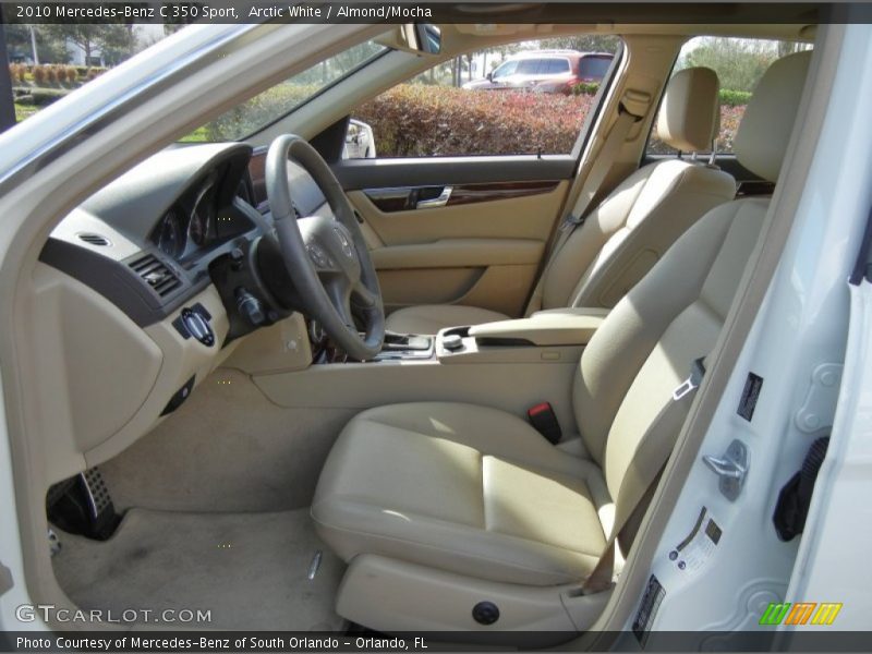 Arctic White / Almond/Mocha 2010 Mercedes-Benz C 350 Sport